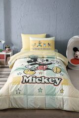 Mickey Mouse Star Tek Kişilik Disney Lisanslı Lastikli Fitted Çarşaf Çocuk Uyku Seti